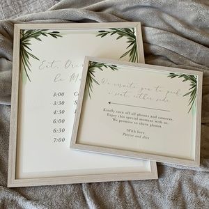 Minted 16x20 and 11x14 Maple Standing Frame